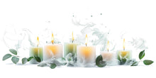 Load image into Gallery viewer, Candle Wall Decal Serenity Wall Sticker | Spa Zen Wall Art | Relaxing Candle Mural | Bathroom Bedroom Decor | Peel And Stick Meditation Wall