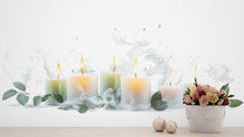 Load image into Gallery viewer, Candle Wall Decal Serenity Wall Sticker | Spa Zen Wall Art | Relaxing Candle Mural | Bathroom Bedroom Decor | Peel And Stick Meditation Wall