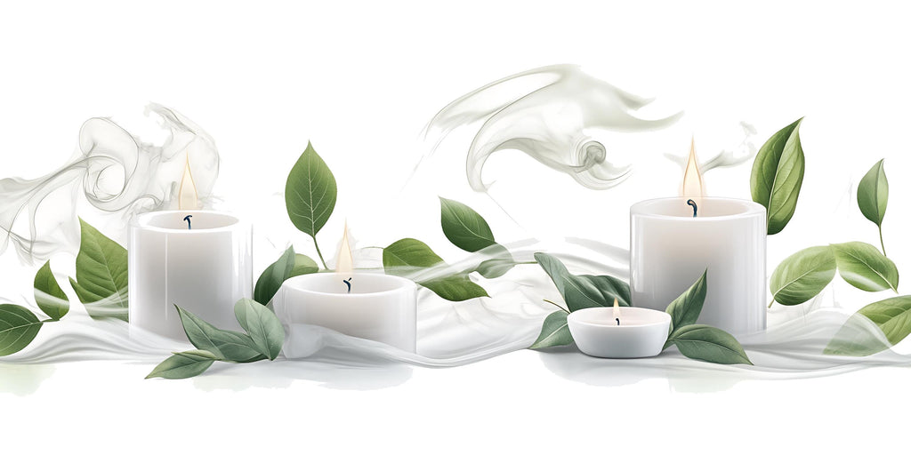Candle Wall Decal With Leaves | Spa Wall Sticker | Zen Bedroom Wall Art | Relaxing Bathroom Decor | Meditation Wall Mural | Peel And Stick