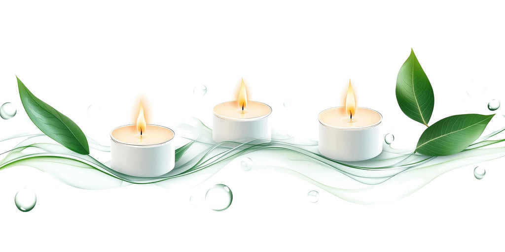 Green Spa Candle Wall Decal With Leaves | Zen Wall Sticker | Bathroom Wall Art | Meditation Wall Decor | Peel And Stick Botanical Candle