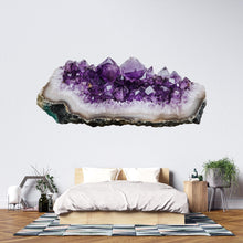 Load image into Gallery viewer, Amethyst Geode Wall Mural, Purple Crystal Wall Art, Bedroom Wall Decor, Luxury Home Interior 421mv