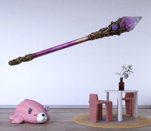 Load image into Gallery viewer, Amethyst Wand Wall Art, Crystal Magic Wand, Fantasy Decor, Mystic Wall Art 437mv