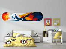 Load image into Gallery viewer, Snowboard Wall Art Modern Geometric Snowboard Decor Abstract Snowboard Wall Mount Art 450mv