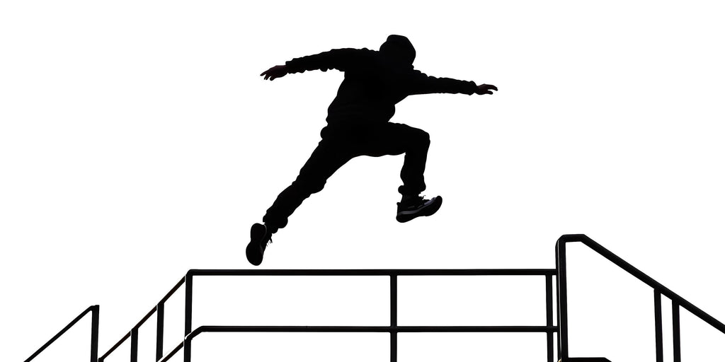 Parkour Wall Decal Freerunning Silhouette Wall Art Urban Sports Room Decor 455mv