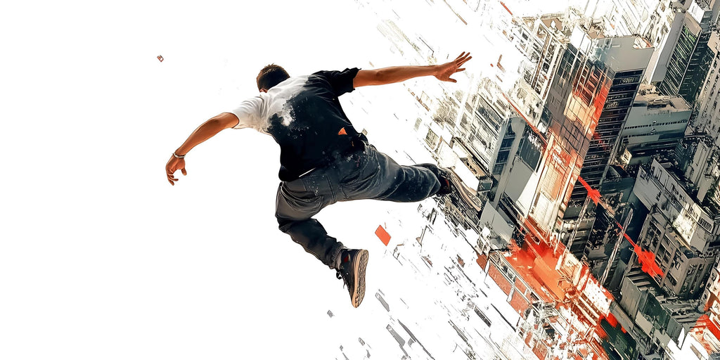 Urban Parkour Wall Mural Freerunning City Wall Art Street Room Decor 460mv