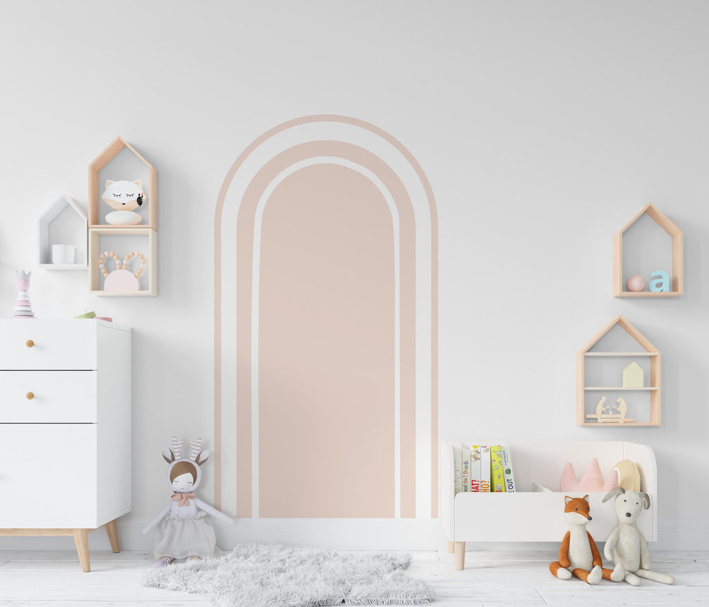 Boho Wall Decal, Nursery Boho Arch Decor, Bed Arch Sticker, Hedboard Wall Decal, Arch Wall Decal, Arch Wall Decal Sticker, Wall Decal 738LU