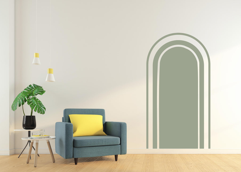 Boho Wall Decal, Nursery Boho Arch Decor, Bed Arch Sticker, Hedboard Wall Decal, Arch Wall Decal, Arch Wall Decal Sticker, Wall Decal 738LU