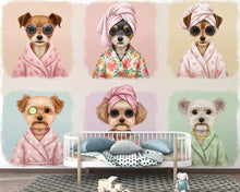 Load image into Gallery viewer, Grooming Salon Wallpaper | Dog SPA Wall Mural