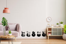 Load image into Gallery viewer, Guitar Wall Decal – Modern Music Wall Art, Guitar Silhouette Sticker, Set of Guitar's Wall Sticker, Musician Studio &amp; Home Decor 740LU