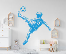 Load image into Gallery viewer, Soccer wall decor, Football Wall Decal Sport Vinyl, Football stickers, Boys Passion, Goal Wall Art, Wall Stickers, Kids Room, Decor