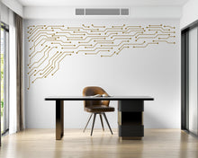 Load image into Gallery viewer, Circuit Board Wall Decal, Tech Office Decor