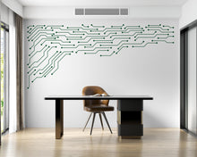 Load image into Gallery viewer, Circuit Board Wall Decal, Tech Office Decor