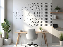 Load image into Gallery viewer, Binary Code Wall Decal, Technology Vinyl Wall Art Decal, Circuit Board Wall Decal, Office Wall Decor, Computer It Decor Office 761LU