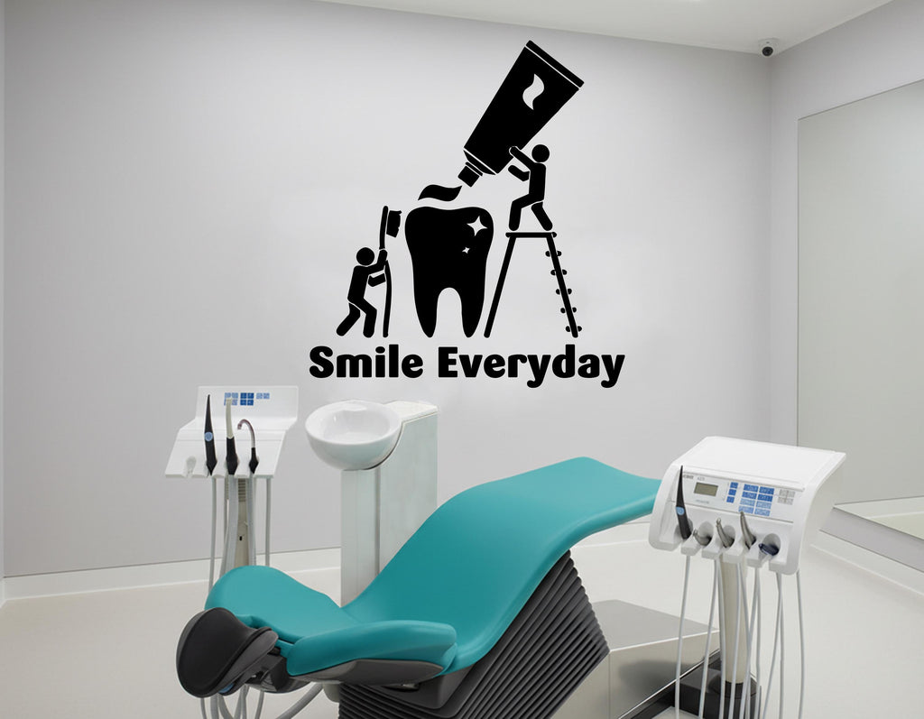 Dental wall decor Smile Dental Stickers Dental Clinic Wall Decal Door Wall Sticker Dental Clinic Wall Décor Tooth wall decal Art