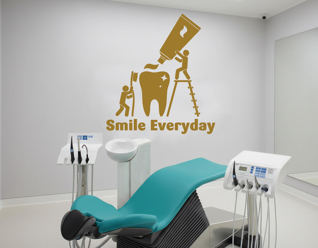 Dental wall decor Smile Dental Stickers Dental Clinic Wall Decal Door Wall Sticker Dental Clinic Wall Décor Tooth wall decal Art