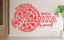 Load image into Gallery viewer, Pizza Wall Decal | Restaurant Pizzeria Decor