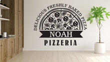 Load image into Gallery viewer, Custom Name Pizza Wall Decal | Restaurant Pizzeria Decor