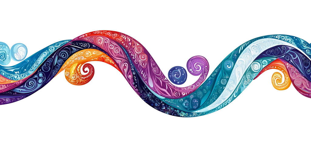 Colorful Abstract Wave Wall Mural, Modern Rainbow Wall Art, Artistic Wave Wallpaper, Peel and Stick Abstract Mural 474mv