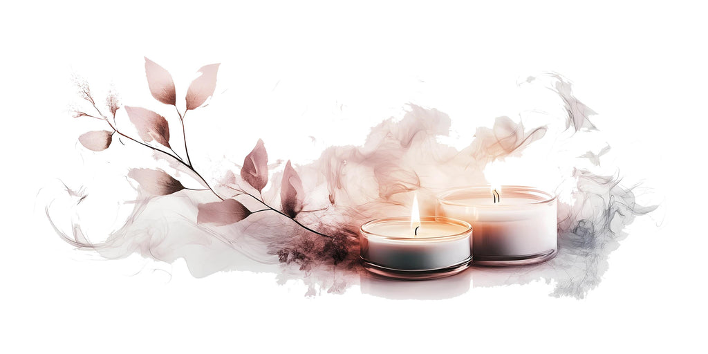 Blush Candle Wall Mural, Spa Wall Decor, Feminine Bedroom Wallpaper, Relaxing Wall Art, Pink Neutral Wall Decor, Stick Wallpaper 496mv