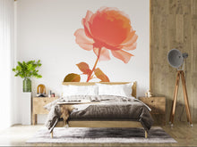 Load image into Gallery viewer, Rose Flower Wall Decal, Large Floral Wall Sticker, Rose Wall Art, Botanical Wall Decor, Romantic Wall Decal, Flower Wall Decor, 004gm