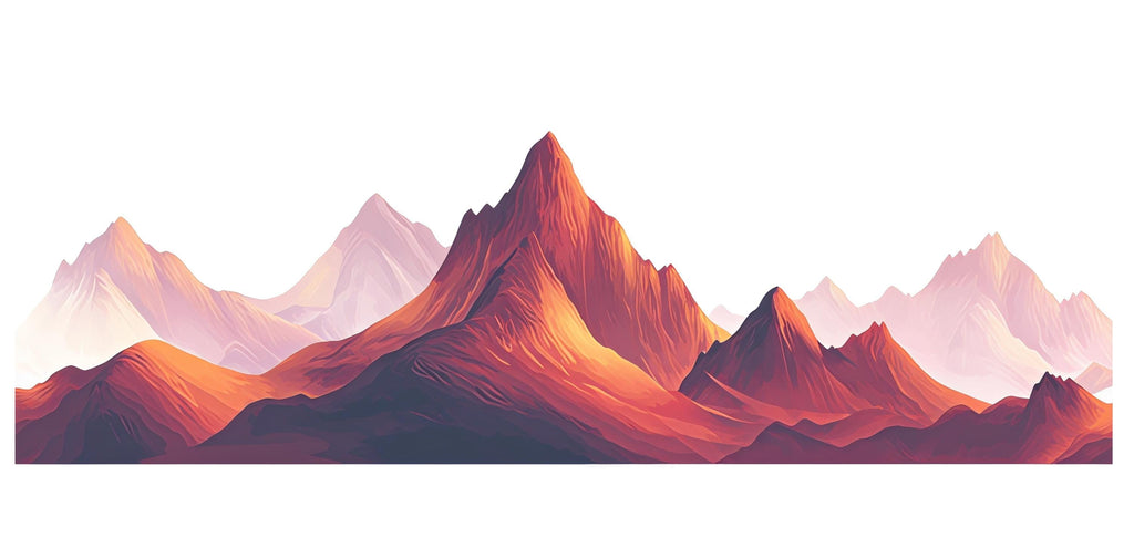 Mountain Wall Decal Landscape, Mountain Wall Art Sticker, Nature Wall Decor, Modern Mountain Wall Decal, Panorama Art, Wall Decor, 015gm