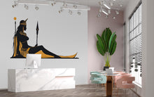 Load image into Gallery viewer, Egyptian Goddess Wall Decal, Cleopatra Wall Sticker, Egyptian Wall Art, Goddess Wall Decor, Bedroom Wall Decal, Egyptian Decor, 022gm