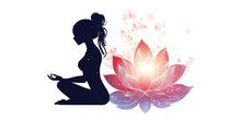 Load image into Gallery viewer, Yoga Lotus Wall Decal, Meditation Wall Sticker, Lotus Flower Wall Art, Yoga Wall Decor, Spiritual Wall Decal, Meditation Room Decor, 029gm