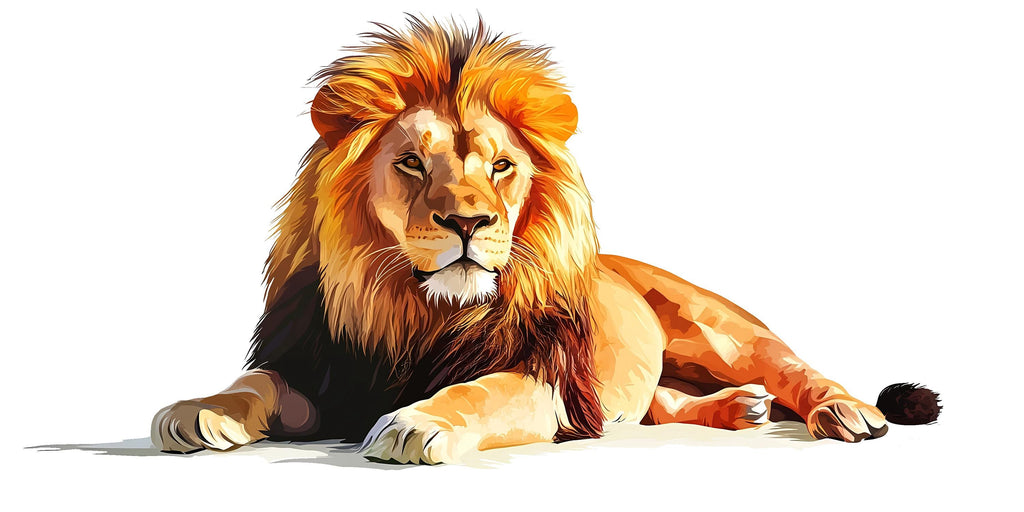 Lion Wall Decal, Lion Wall Art, Animal Wall Decor, Lion Wall Sticker, Wildlife Wall Art, Safari Nursery Decor, Animal Wall Decal, 034gm