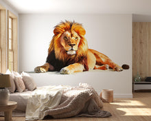 Load image into Gallery viewer, Lion Wall Decal, Lion Wall Art, Animal Wall Decor, Lion Wall Sticker, Wildlife Wall Art, Safari Nursery Decor, Animal Wall Decal, 034gm