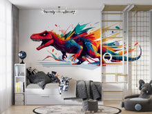 Load image into Gallery viewer, Dinosaur Wall Decal, T Rex Wall Sticker, Dinosaur Wall Art, Boys Room Wall Decor, Kids Dinosaur Wall Decal, Jurassic Dinosaur Wall Art,048gm