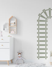 Load image into Gallery viewer, Railroad train Wall Decal Highway Vinyl Sticker Track Route Wall Decor Kids Playroom Boys Room Wall Art Train Bedroom Mural Sticker 746LU