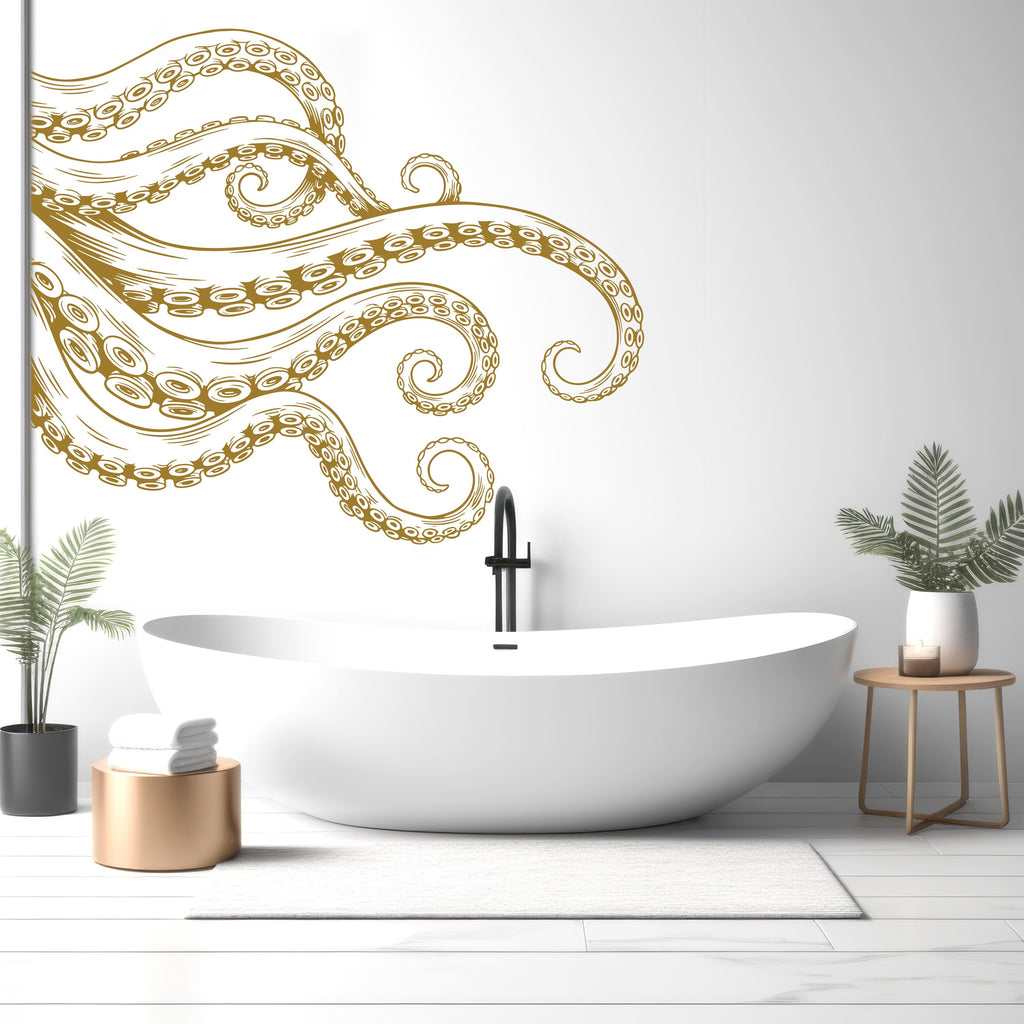 Octopus wall decal Tentacles decor Sea Animals Wall Bathroom Wall Decals Stickers Vinyl
