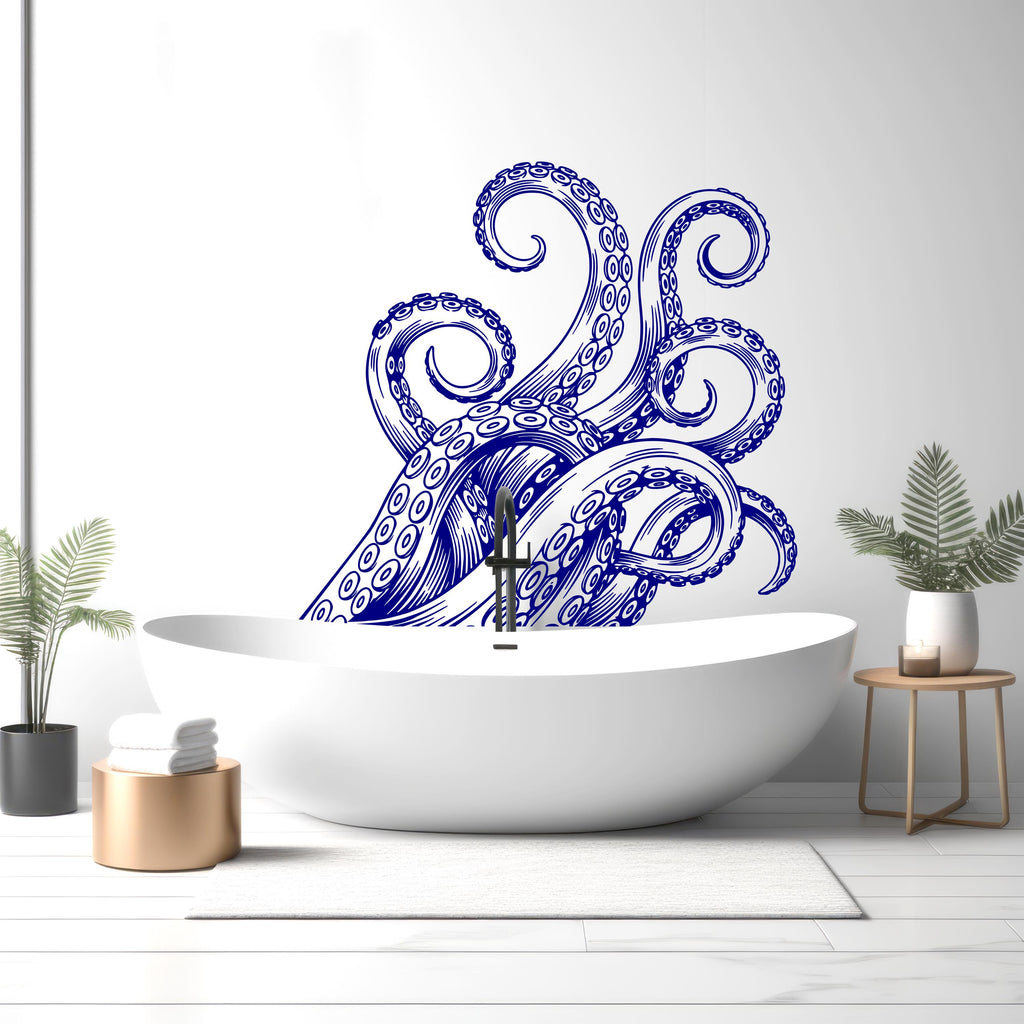 Octopus wall decal Tentacles decor Sea Animals Wall Bathroom Wall Decals Stickers Vinyl