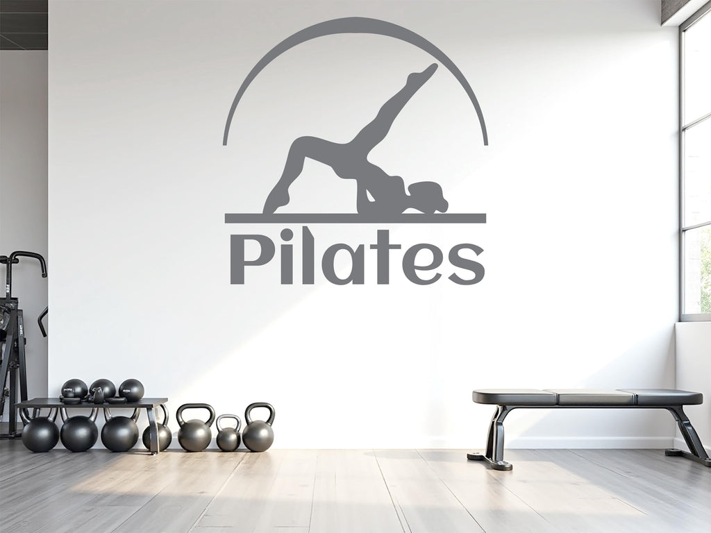 Pilates Wall Decal Pilates Wall Sticker Yoga Wall Art Pilates Wall Decor Gym Wall Decal Gym Wall Sticker Gym Wall Art Meditation Decal 780LU