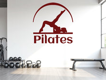 Load image into Gallery viewer, Pilates Wall Decal Pilates Wall Sticker Yoga Wall Art Pilates Wall Decor Gym Wall Decal Gym Wall Sticker Gym Wall Art Meditation Decal 780LU
