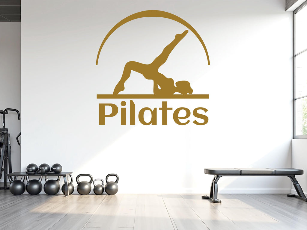 Pilates Wall Decal Pilates Wall Sticker Yoga Wall Art Pilates Wall Decor Gym Wall Decal Gym Wall Sticker Gym Wall Art Meditation Decal 780LU