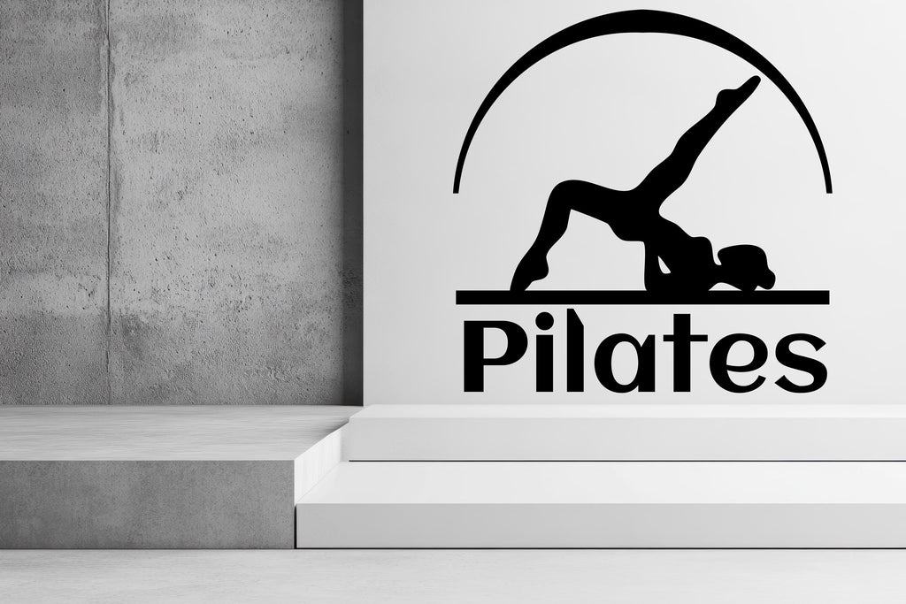 Pilates Wall Decal Pilates Wall Sticker Yoga Wall Art Pilates Wall Decor Gym Wall Decal Gym Wall Sticker Gym Wall Art Meditation Decal 780LU
