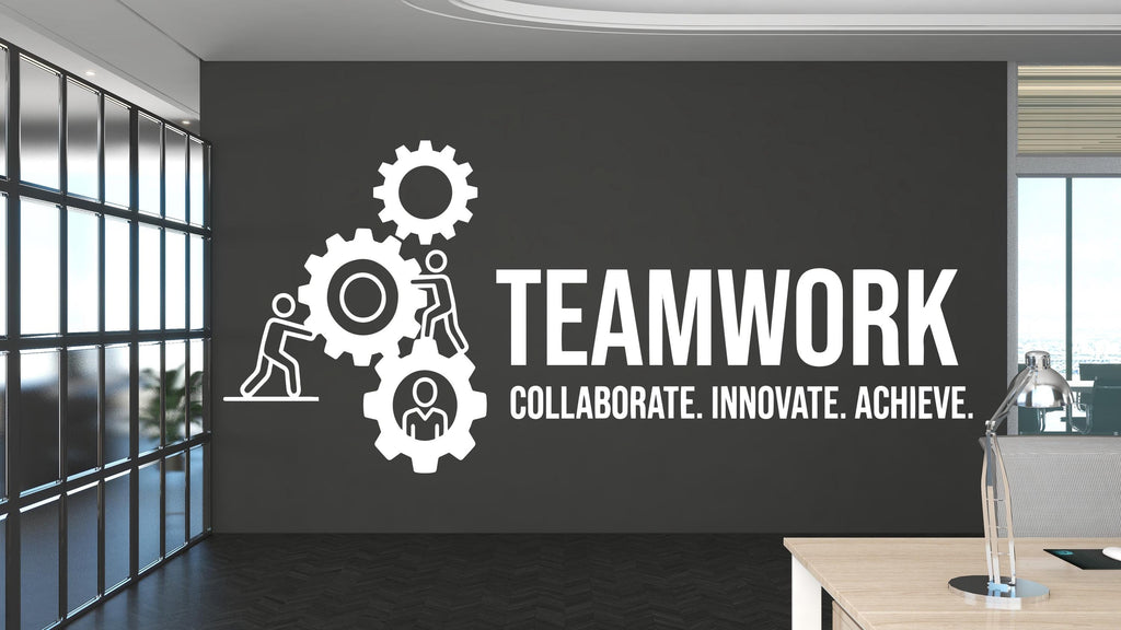 Teamwork Wall Decor Office Wall Decal Idea Teamwork Business Worker Inspire Office Decoration Motivation Stickers Mural Unique Gift
