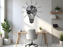 Load image into Gallery viewer, Office Wall Decal Idea Teamwork Business Worker Inspire, Lightbulb Technology Office Decoration Motivation Stickers Mural Unique Gift 755LU