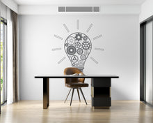 Load image into Gallery viewer, Office Wall Decal Idea Teamwork Business Worker Inspire, Lightbulb Technology Office Decoration Motivation Stickers Mural Unique Gift 755LU