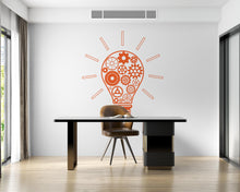 Load image into Gallery viewer, Office Wall Decal Idea Teamwork Business Worker Inspire, Lightbulb Technology Office Decoration Motivation Stickers Mural Unique Gift 755LU