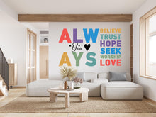 Load image into Gallery viewer, Always You Believe Trust Hope wall decal Motivational Inspirational Wall Decal Sticker Office Wall Decal Women eyelashes Beauty