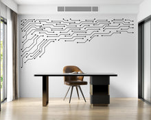 Load image into Gallery viewer, Circuit Board Wall Decal, Tech Office Decor