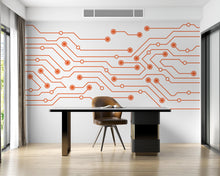 Load image into Gallery viewer, Circuit Board Wall Decal, Tech Office Decor