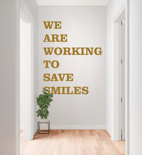 Load image into Gallery viewer, Dental wall decor Smile Dental Stickers Dental Clinic Wall Decal Door Wall Sticker Dental Clinic Wall Décor Tooth wall decal Art