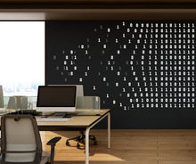 Load image into Gallery viewer, Binary Code Wall Decal, Technology Vinyl Wall Art Decal, Circuit Board Wall Decal, Office Wall Decor, Computer It Decor Office 761LU