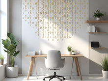 Load image into Gallery viewer, Binary Code Wall Decal, Technology Vinyl Wall Art Decal, Circuit Board Wall Decal, Office Wall Decor, Computer It Decor Office 762LU