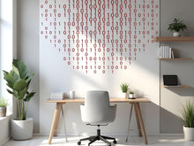 Load image into Gallery viewer, Binary Code Wall Decal, Technology Vinyl Wall Art Decal, Circuit Board Wall Decal, Office Wall Decor, Computer It Decor Office 762LU