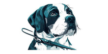 Load image into Gallery viewer, Modern Dog Wall Decal Large Pet Portrait Wall Sticker Office Decor Removable Animal Mural Art, 067gm