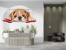Load image into Gallery viewer, Bulldog Wall Decal Large Cute Dog Wall Sticker Pet Grooming Salon Kids Room Removable Animal Mural, 068gm